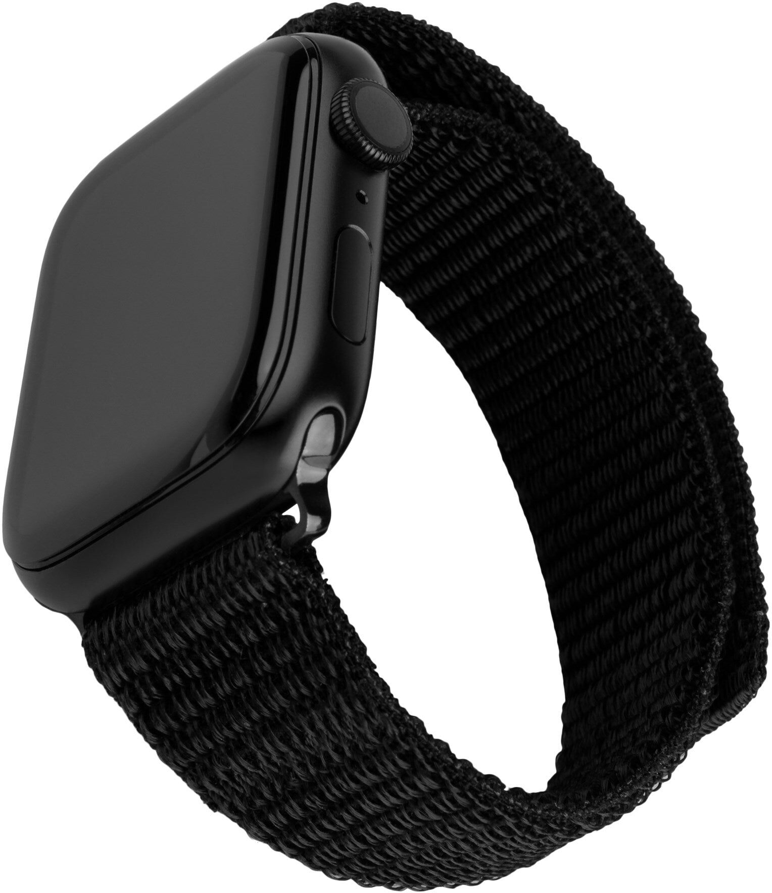 Apple Watch (42/44/SE/45/46/49mm) Fixed Nylon Smartwatch Rem - Sort