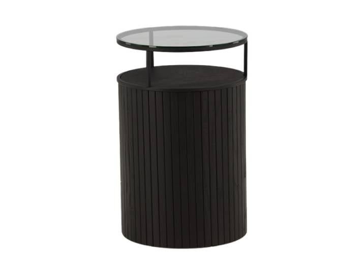 Design Beistelltisch „Bovall“ Esche Schwarz VE DESIGN