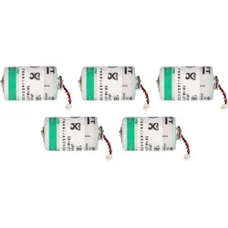 Lithium Batterie 3,6V 1100mAh für WINKHAUS Blue Chip 5er-Set