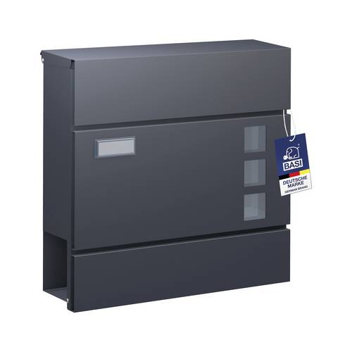 Basi 2170-0905 BK 380M Briefkasten Stahl Anthrazit