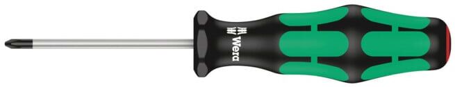 WERA Tournevis pour vis Phillips avec lame ronde en acier 0 (05008705001)