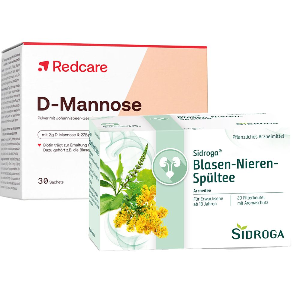 Sidroga Blasen- und Nierentee + D-Mannose RedCare 1 St Set