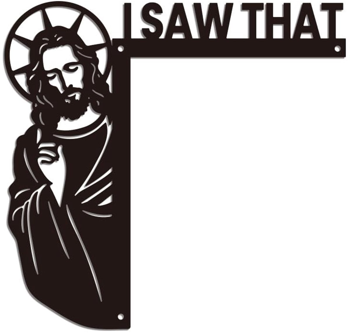 Solidchoice Metalen Deurkozijn Decoratie met Jezus