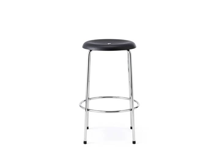 Lammhults Tabouret de bar Noir-chrome, 63 cm