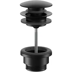 KEUCO Ablaufgarnitur, Anschlussgewinde G 1/4, 59902370000, Farbe: Schwarz Matt
