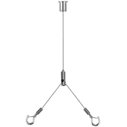 Drahtseil-Aufhängung für LED Panel 295x295mm / 620x620mm / 295x1195mm, bestehend aus 2 Seilen