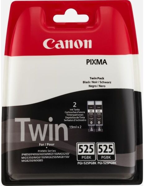 Cartouche d'encre noire PGI-525PGBK2 de Canon - Multipack 2 cartouches Noir