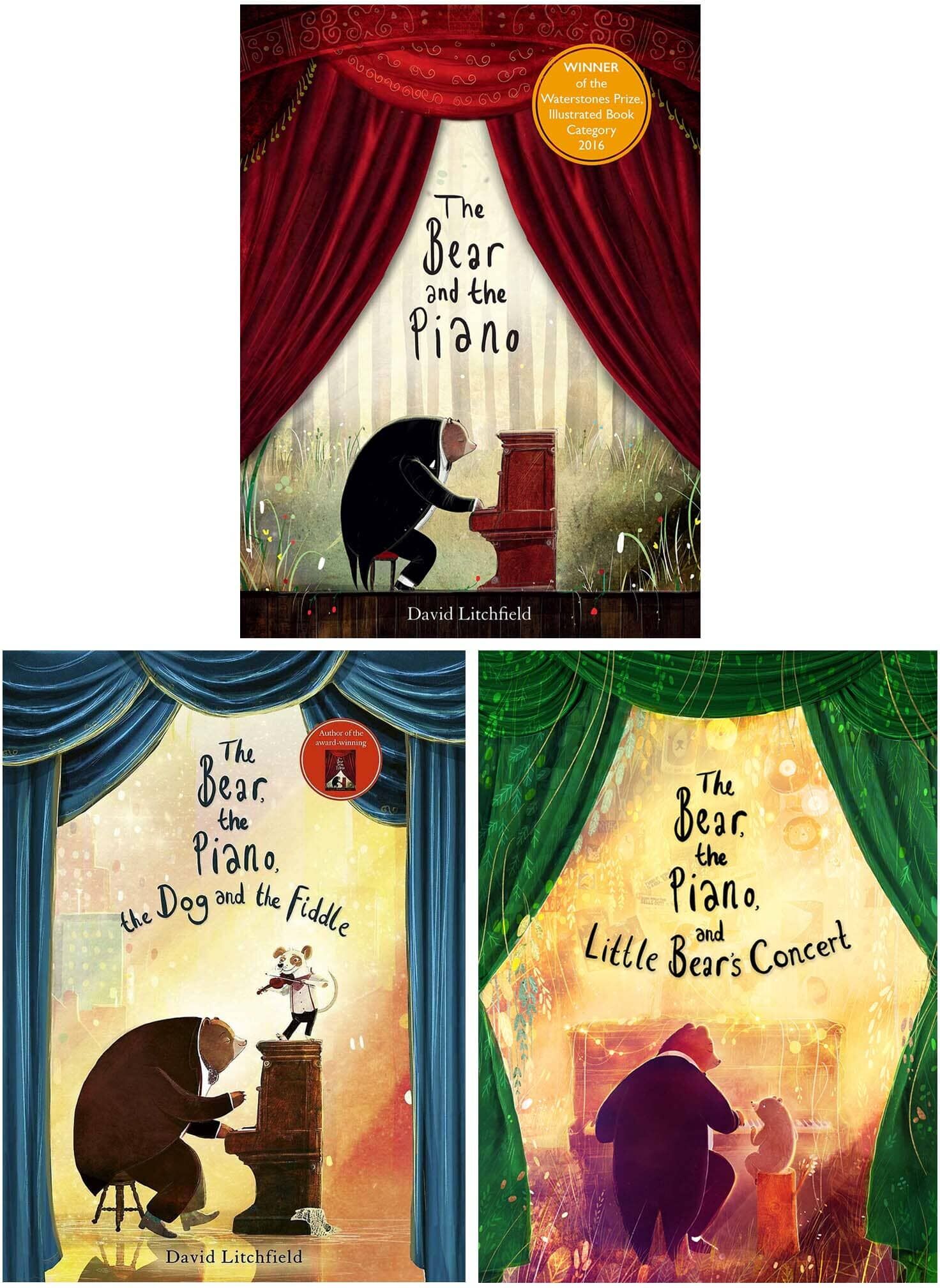 The Bear And The Piano By David Litchfield 3 Books Collection Set - Age 4-7 - Paperback Frances Lincoln Publishers Ltd