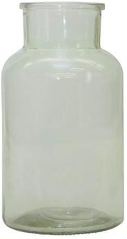 Melrose International "Sage Green Glass Vase 10.24""H"