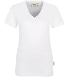 Damen T-Shirt "Classic" V-Ausschnitt 126 - L - Weiß