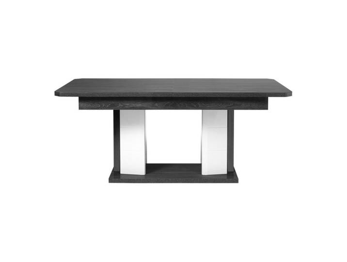 Table L.190/230 + allonge MATERA Blanc/imitation chêne gris