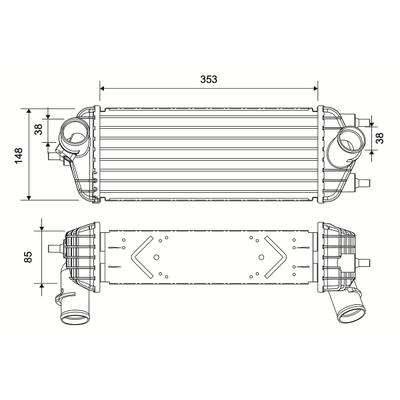 VALEO Ladeluftkühler 822971 für KIA