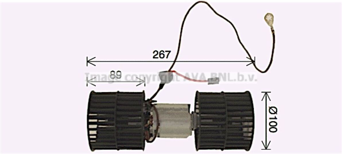 Ava Cooling Motore elettrico, ventola interna FD8652