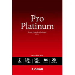 Canon PT-101 Pro Platinum Fotopapier A4 – 20 Blatt