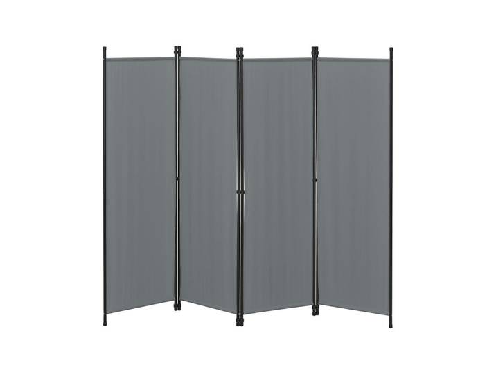 [en.casa] Sichtschutz Huesca, Dunkelgrau, Metall, 200x2 cm, Sonnen- & Sichtschutz, Sichtschutz Garten