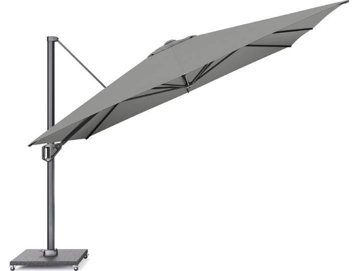 Platinum Sun & Shade – Zweefparasol – Challenger T¹ Premium - 350x350cm – Manhattan – Kantelbaar – 360° Draaibaar – 98% UV protectie