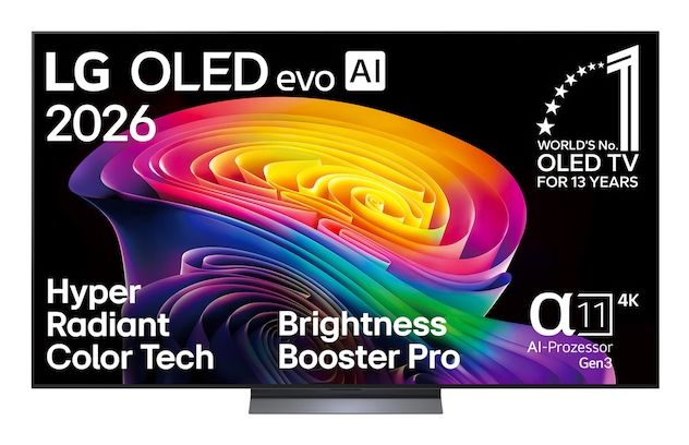 LG OLED77C69LB OLED 195,6 cm (77 Zoll) Fernseher 4K Ultra HD VESA 300 x 200 mm Treuerabatt für alle!*
