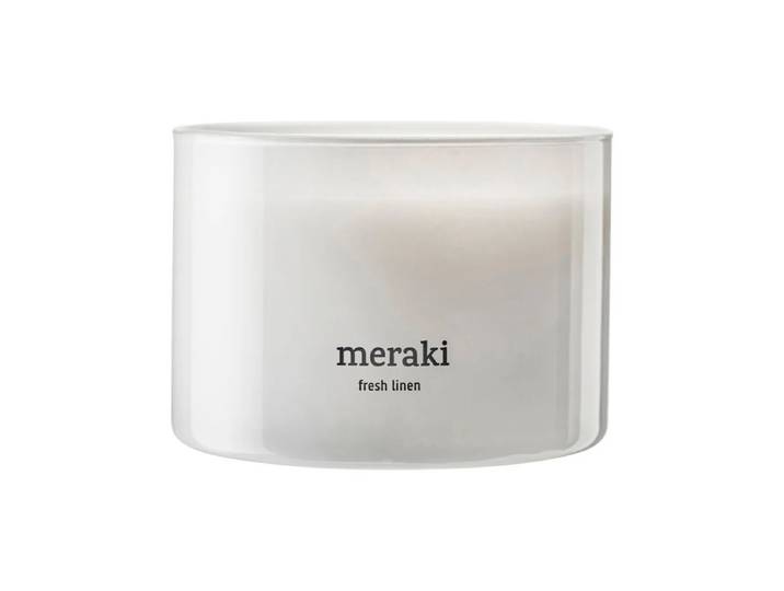 Meraki - Duftkerze, Ø 10 cm, Fresh linen