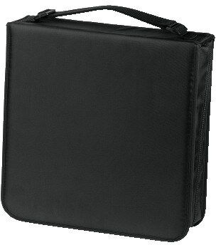 Hama Nylon CD/DVD Wallet, Black - 208 Discs