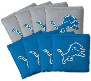 Skip's Garage Detroit Lions NFL Dual Sided Pro Stop & Slide Cornhole Bags