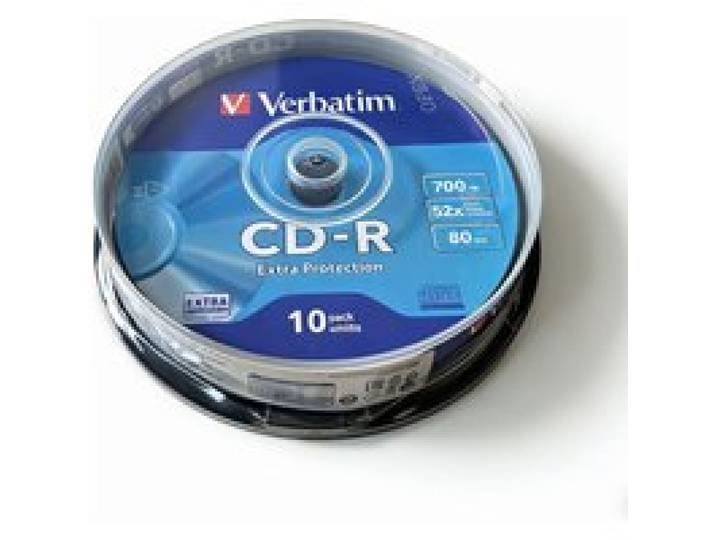 Verbatim CD-R Disc Blank Lege CD Disk CDR-schijven 80min 700MB 52X 10Pack