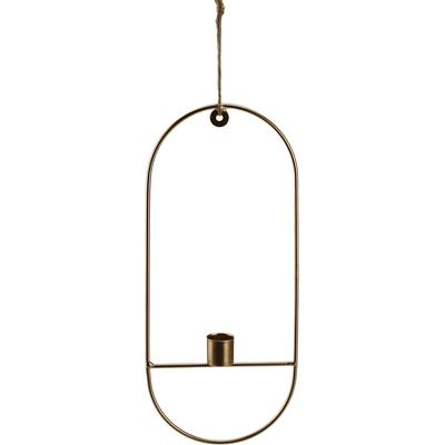 Kerzenhalter AM DESIGN "Weihnachtsdeko", gold (goldfarben), B:2,4cm H:31,5cm, Metall, Kerzenhalter, Kerzenhalter, aus Metall, Höhe ca. 31,5 cm