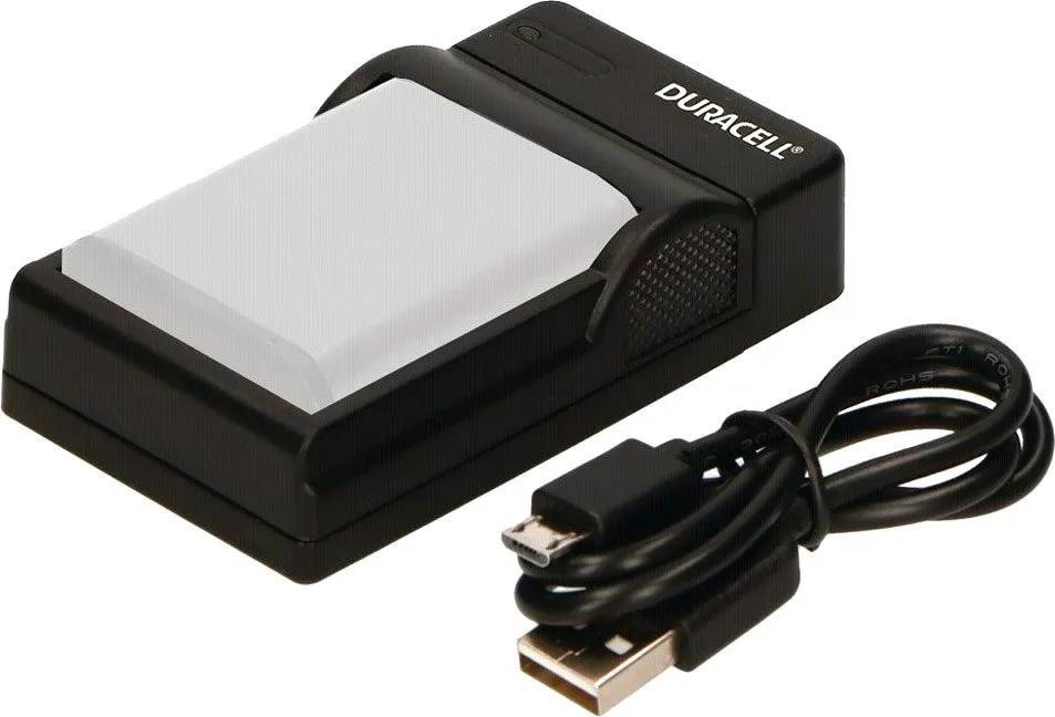 Duracell oplader met USB-kabel voor DRNEL23/EN-EL23
