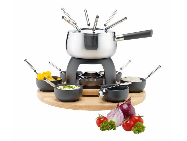 Mäser Fondue Set 23-tlg. schwarz
