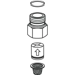 Hansgrohe Rückflußverhinderer Patrone DW 10 , 96906000 96906000