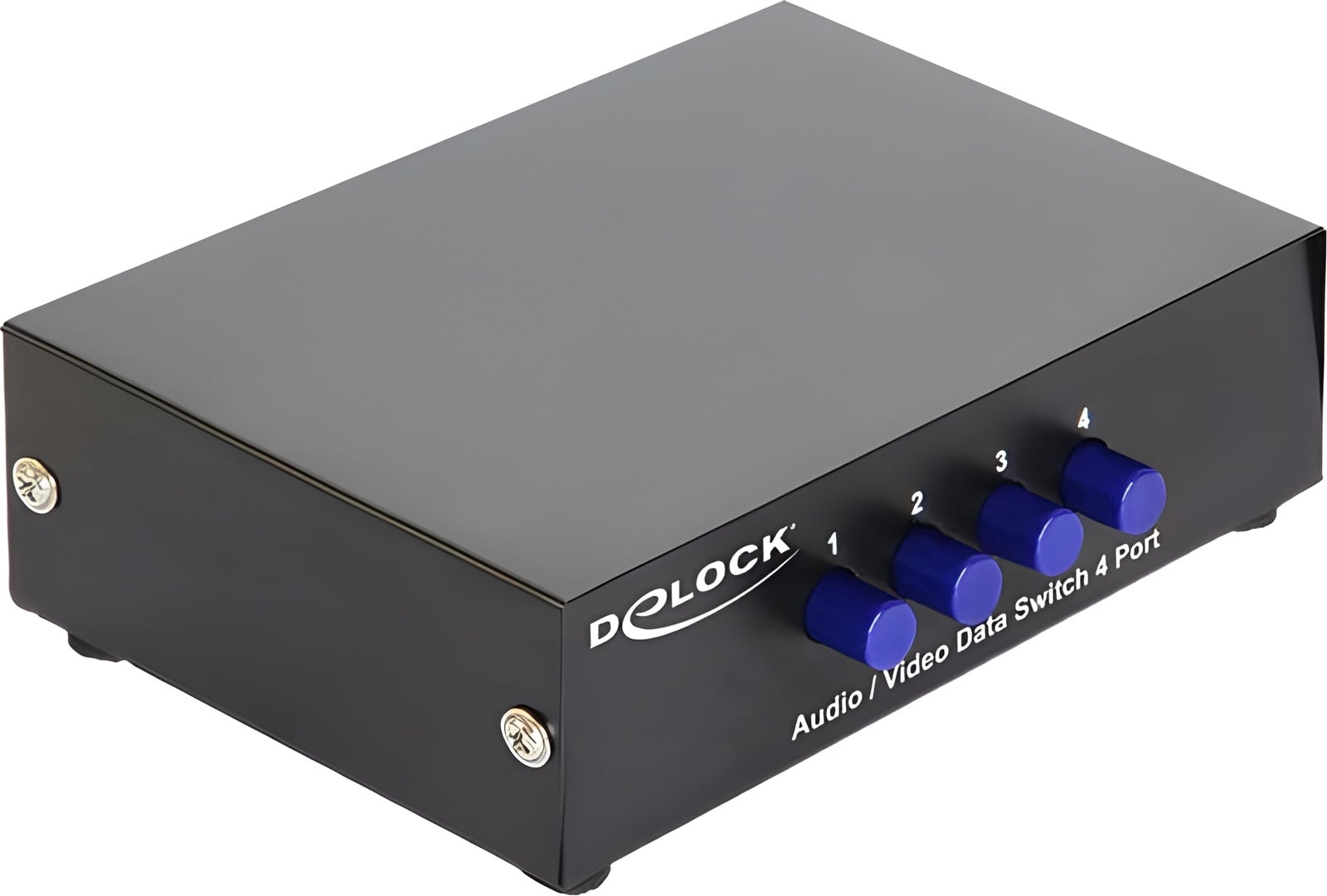 Delock 87637 A/V Switch met 4 ingangen en 1 bidirectionele uitgang