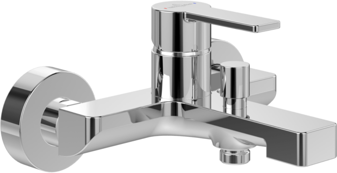Villeroy und Boch Architectura Einhebel-Badewannenarmatur TVT10300200061 Wandmontage, chrom