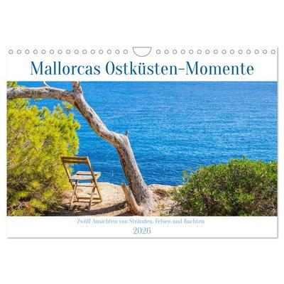 Mallorcas Ostküsten-Momente (Wandkalender 2026 DIN A4 quer), CALVENDO Monatskalender