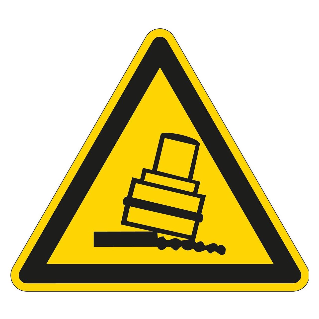 Brady PIC 319-TRI 050-B7541, Warnschilder - Warnung vor Kippgefahr beim Walzen (7 Schilder) (250257)
