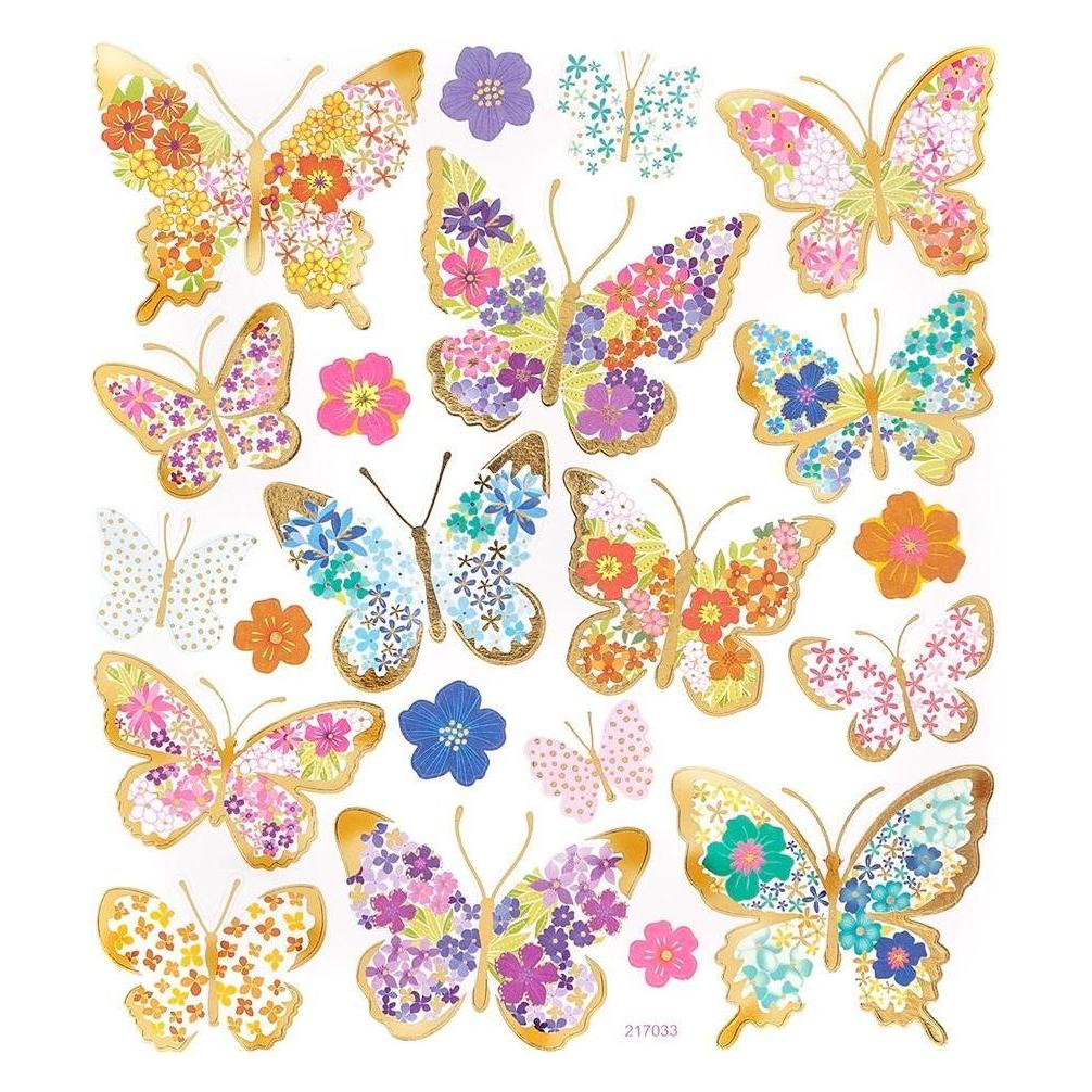 Dalprint Schmetterlingsaufkleber 21 Stk (21 Sticker) (47593517)
