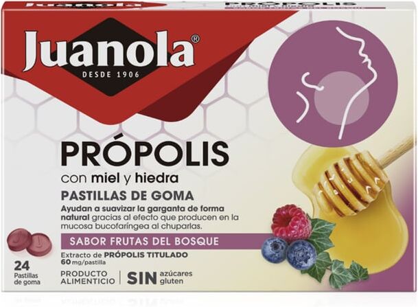 Juanola PRÓPOLIS 24 Pérolas Mel-Bagas