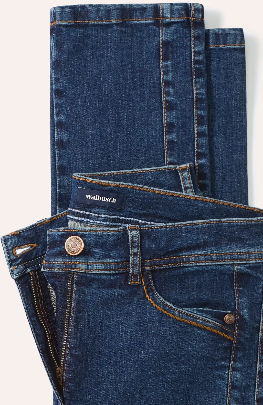 Walbusch Passform-Jeans Slim Fit, Slim Fit#normale Größen#Kurzgrößen#Langgrößen, Farbe Blau, 18, in zwei Passformen hoher Baumwollanteil Damen