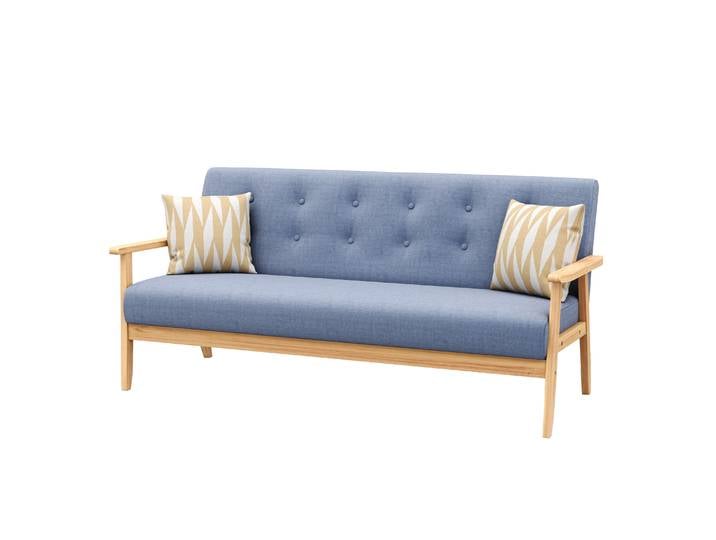 Sofa EDDY 3-Sitzer blau