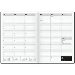 Brunnen Buchkalender A4 »TimeCenter 2027« schwarz, 21x29.7x2.2 cm