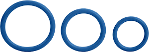 Calexotics Tri Rings Blue