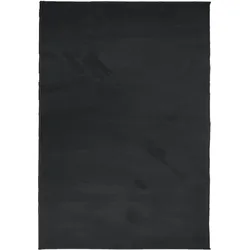 vidaXL Teppich OVIEDO Kurzflor Schwarz 140x200 cm