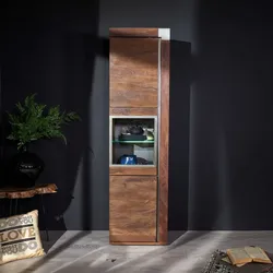 Vitrine Mango 55x45x204 braun lackiert Amsterdam #20