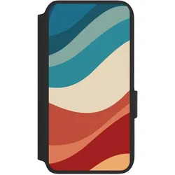 Nivocase Klapphülle für Samsung Galaxy S22 Handyhülle aus Kunst Leder NIVOflip schwarz Farbe Farbverlauf (Samsung Galaxy S22), Smartphone Hülle, Schwarz