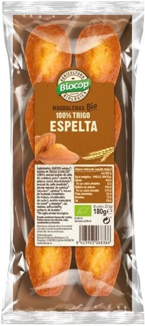 Biocop Magdalenas Bio 100% Trigo De Espelta 180g