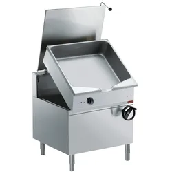Auto. Elek. Kippbratpfanne, "Duomat" Becken 100 L auf Unterbau (E22/BA12C-N)