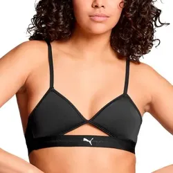 Puma Cut Out Triangle Top Schwarz Polyamid Medium Damen