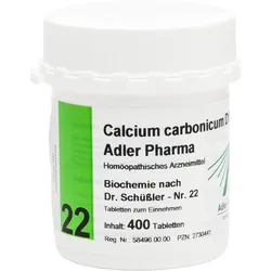 Biochemie Adler 22 Calcium Carbonicum D12 Adler Ph 400 ST