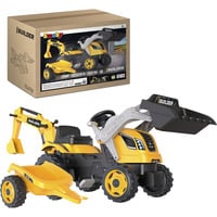 Traktor Builder Max mit Anhänger, Kinderfahrzeug gelb