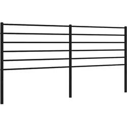 vidaXL Ersatz-Kopfteil Metall Schwarz 193 cm