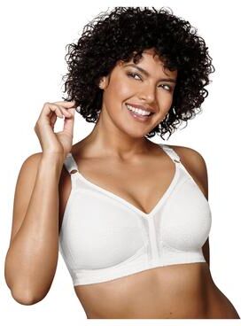 Plus Size Women's 18 Hour Sensational Support Wirefree Bra (20/27) by Playtex in White (Size 36 D)
