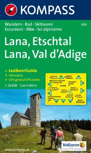 Lana-Etschtal/Lana-Val d'Adige: Wander-, Bike- und Skitourenkarte mit Panorama. GPS-genau. 1:25.000 - Preis vom 11.10.2026 03:10:56 h